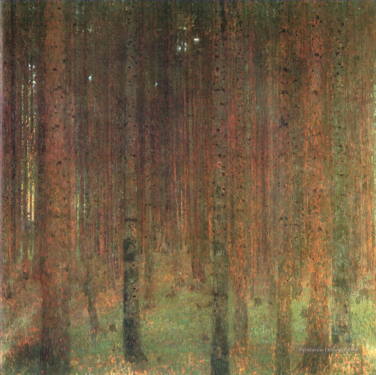 Forêt de pins II Gustav Klimt Peintures à l'huile
